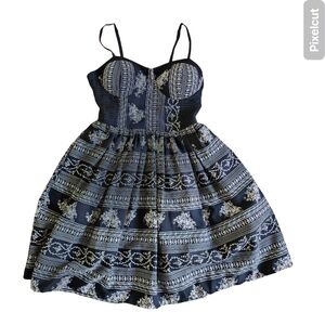 Black and White Patterned Dress